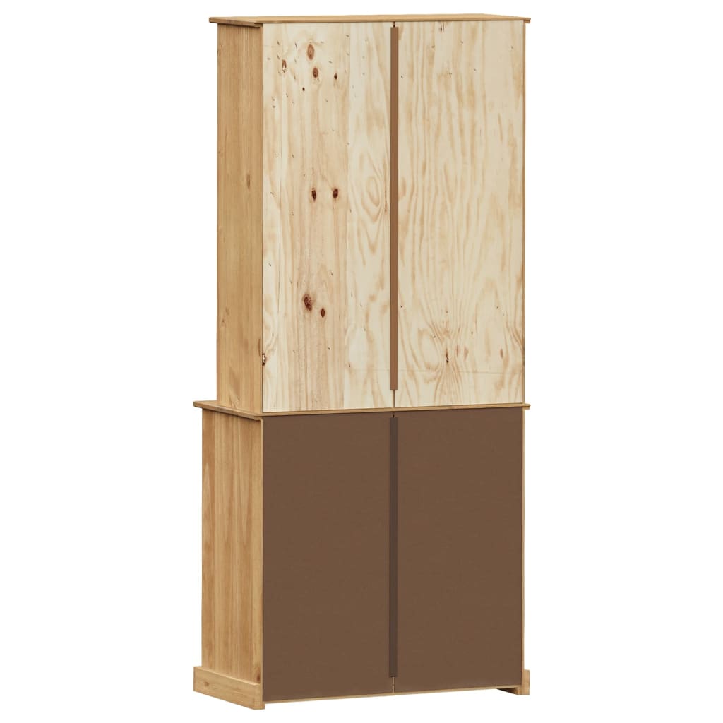 skænk VIGO 80x40x176 cm massivt fyrretræ