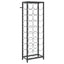 vinreol til 27 flasker 34x18x100 cm smedejern sort