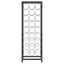 vinreol til 27 flasker 34x18x100 cm smedejern sort