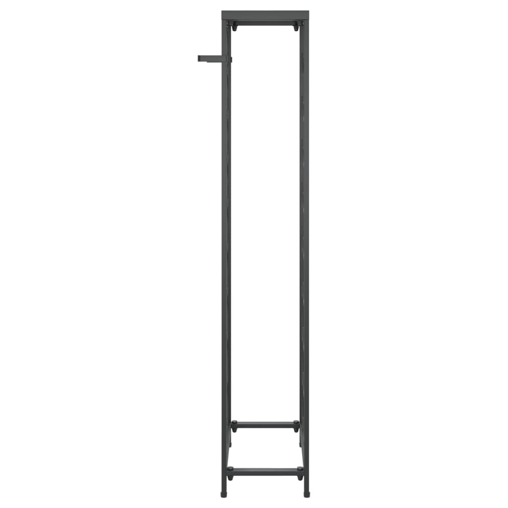 vinreol til 27 flasker 34x18x100 cm smedejern sort