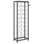 vinreol til 27 flasker 34x18x100 cm smedejern sort