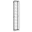 vinreol til 57 flasker 34x18x200 cm smedejern sort