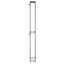 vinreol til 57 flasker 34x18x200 cm smedejern sort