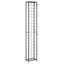 vinreol til 57 flasker 34x18x200 cm smedejern sort