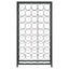 vinreol til 45 flasker 54x18x100 cm smedejern sort