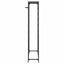 vinreol til 45 flasker 54x18x100 cm smedejern sort