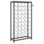 vinreol til 45 flasker 54x18x100 cm smedejern sort