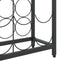 vinreol til 45 flasker 54x18x100 cm smedejern sort