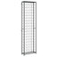 vinreol til 95 flasker 54x18x200 cm smedejern sort