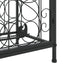 vinreol til 33 flasker 45x36x100 cm smedejern sort