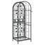 vinreol til 41 flasker 45x36x120 cm smedejern sort