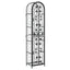 vinreol til 73 flasker 45x36x200 cm smedejern sort
