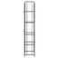 vinreol til 73 flasker 45x36x200 cm smedejern sort