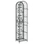 vinreol til 73 flasker 45x36x200 cm smedejern sort