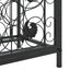 vinreol til 73 flasker 45x36x200 cm smedejern sort