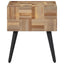 sidebord 40x40x45 cm massivt genbrugsteak