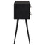 konsolbord med skuffer 116x30x76 cm massivt genbrugsteak