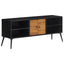 tv-bord 112x31x45 cm massivt genbrugsteak