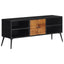 tv-bord 112x31x45 cm massivt genbrugsteak