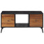sofabord 90x50x41 cm massivt genbrugsteak