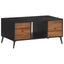 sofabord 90x50x41 cm massivt genbrugsteak