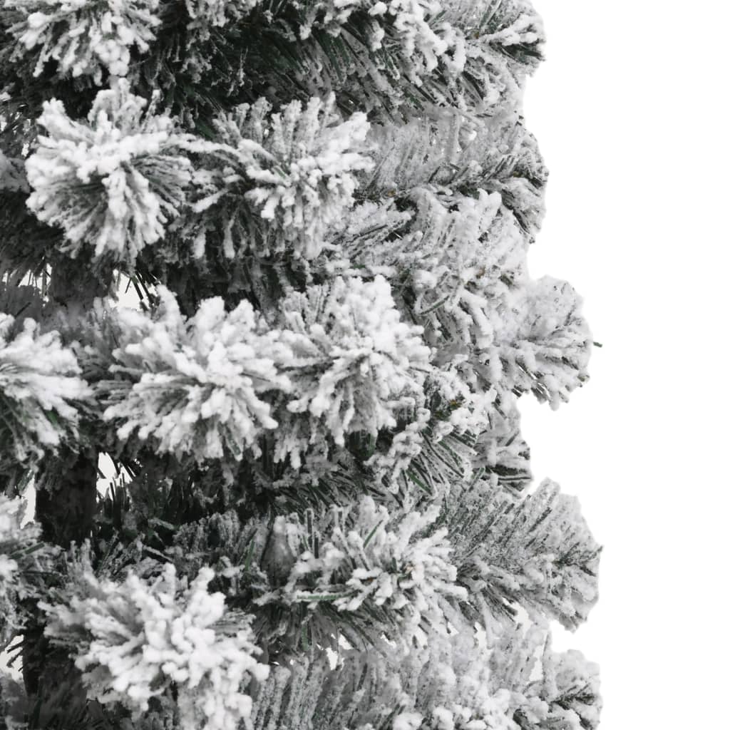 kunstigt juletræ med sne 120 cm hængslet