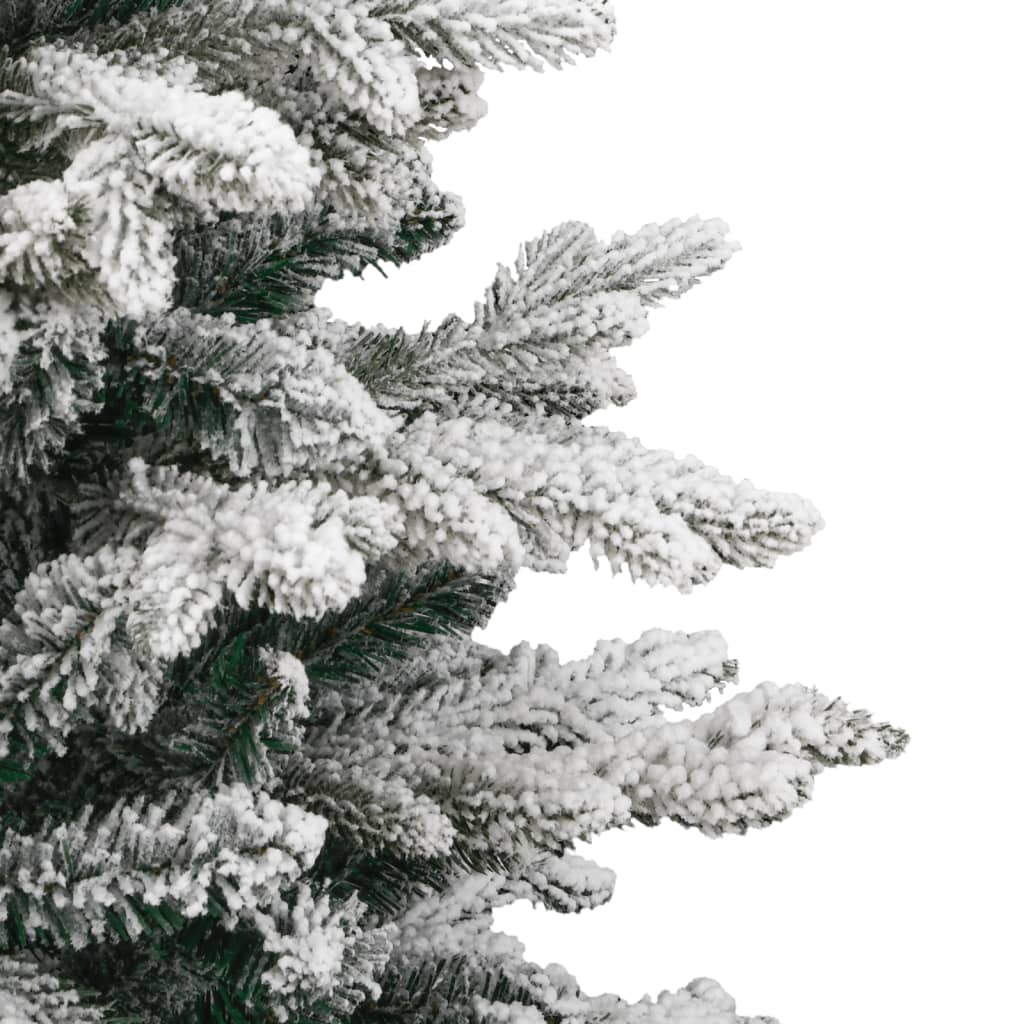 kunstigt juletræ med sne 150 cm hængslet