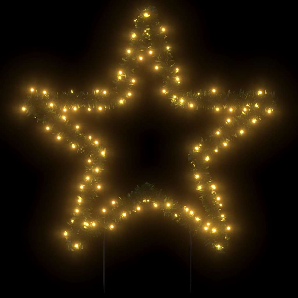 julestjerne med jordspyd 115 LED'er 85 cm