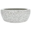 håndvask til bordplade Φ41x14 cm rund keramik grå