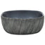 håndvask til bordplade 47x33x13 cm oval keramik sort og grå