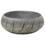håndvask til bordplade 59x40x15 cm oval keramik sort og grå