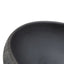 håndvask til bordplade 59x40x15 cm oval keramik sort og grå