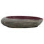 håndvask til bordplade 59x40x14 cm oval keramik lilla og grå