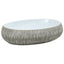 håndvask til bordplade 59x40x15 cm oval keramik grå og blå