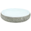 håndvask til bordplade 59x40x15 cm oval keramik grå og blå