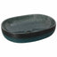 håndvask til bordplade 59x40x14 cm oval keramik turkis