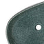 håndvask til bordplade 59x40x14 cm oval keramik turkis