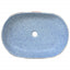 håndvask til bordplade 59x40x14 cm oval keramik flerfarvet