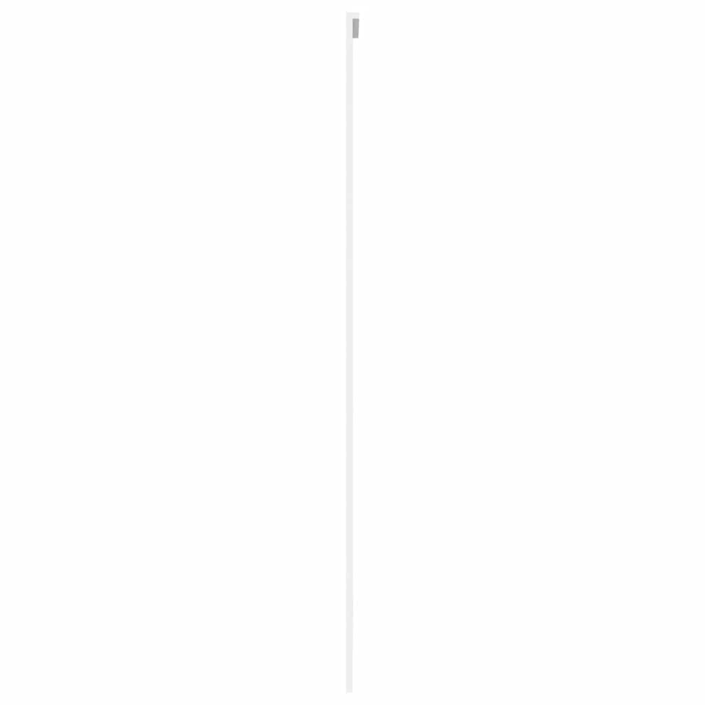 skydedør 102,5x205 cm hærdet glas og aluminium hvid