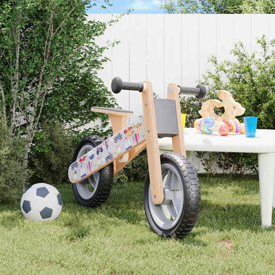 løbecykel til børn print grå