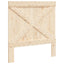 sengegavl 100x104 cm massivt fyrretræ