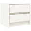 sengebord 40x31x35,5 cm massivt fyrretræ hvid
