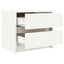 sengebord 40x31x35,5 cm massivt fyrretræ hvid