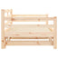 daybed med udtræk 90x200 cm massivt fyrretræ