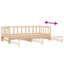 daybed med udtræk 90x200 cm massivt fyrretræ