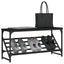 skostativ 90x30x45 cm konstrueret træ sort