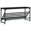 skostativ 90x30x45 cm konstrueret træ sort