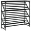 skostativ 90x30x85 cm konstrueret træ sort