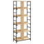 bogreol 78,5x33x188,5 cm konstrueret træ sonoma-eg