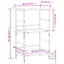 bogreol 50x33x82 cm konstrueret træ sonoma-eg